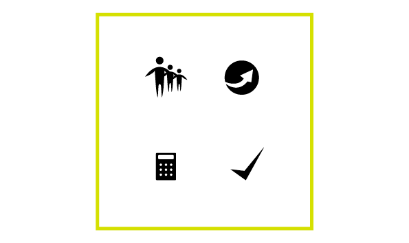 Community, Forward, Calculator, Check point / Icon, Pictogram / vector graphic free download