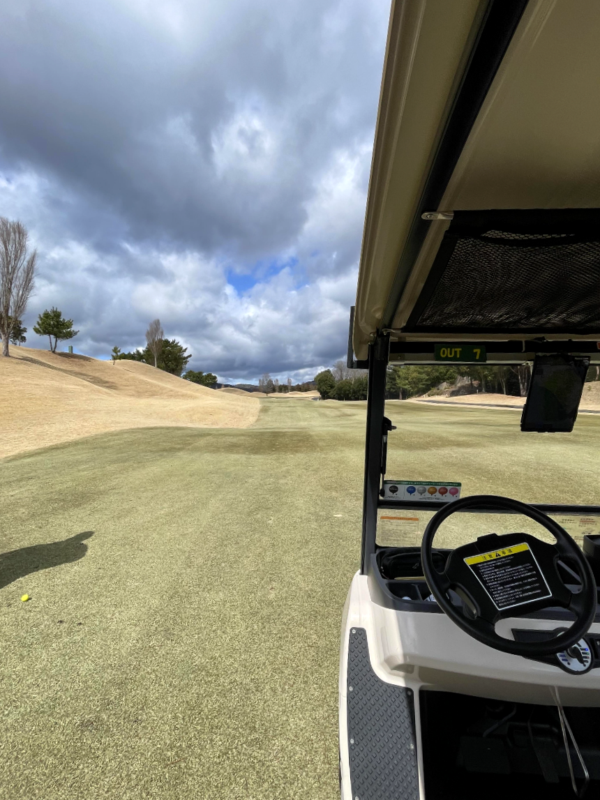 가사기 골프 클럽 페어웨이 카트진입