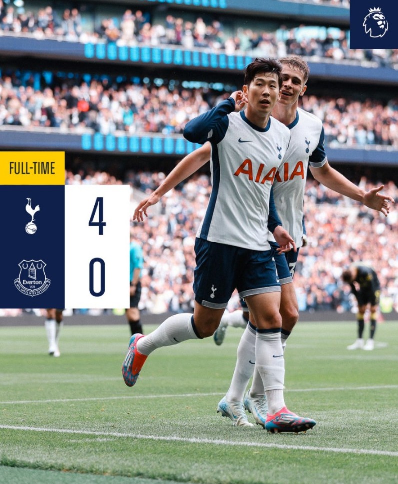 24, 25 시즌 손흥민 1, 2호 멀티골(에버튼전)