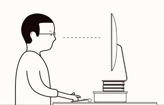 적당한 모니터 높이