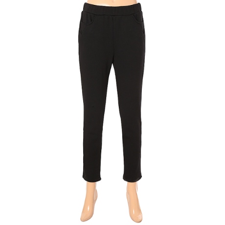 크로커다일레이디 밍크 기모 본딩의 라운드 포켓 밴딩 팬츠 CLAWPT903