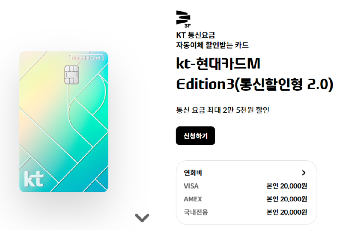 kt현대카드m에디션,kt통신비할인카드,통신비할인혜택카드