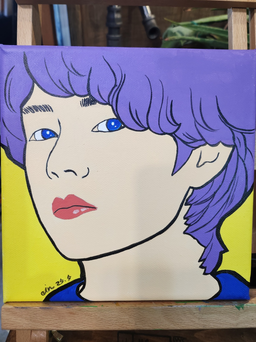 뷔 팝아트 초상화