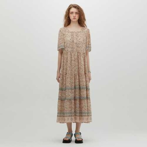 보더 롱 원피스