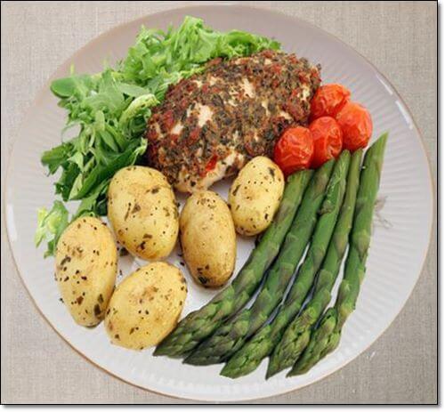 감자 아스파라거스 음식