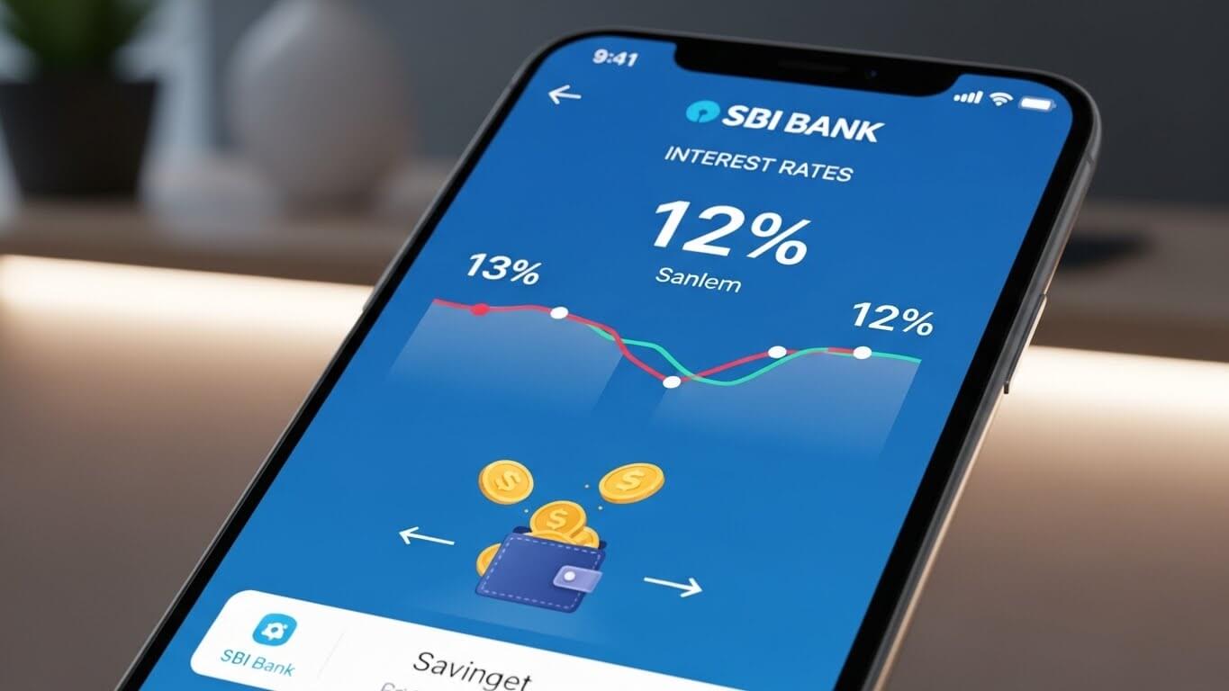 휴대폰화면에-SBI은행-12%라고 써져있다