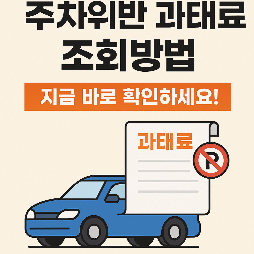 주차위반 과태료 조회방법