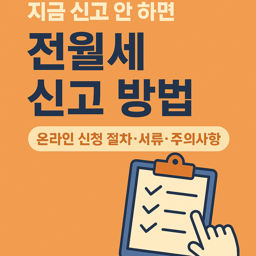 2025 전월세 신고 방법, 온라인 신청 절차