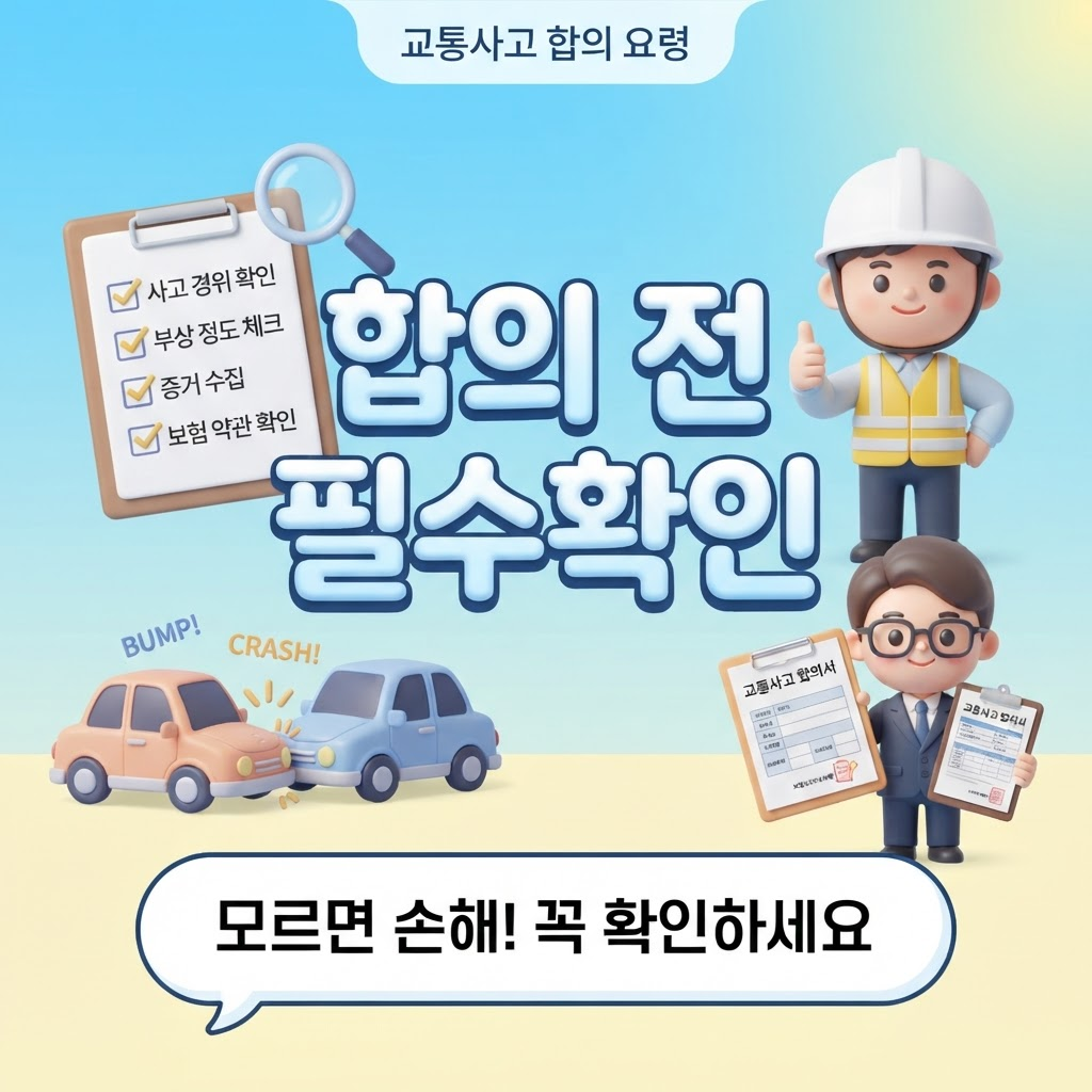 교통사고 합의전 필수 확인사항