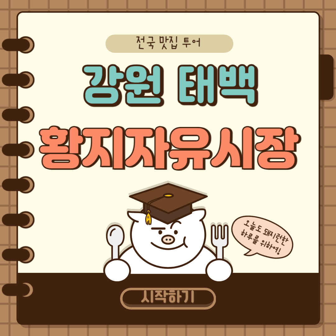 강원 태백 황지자유시장