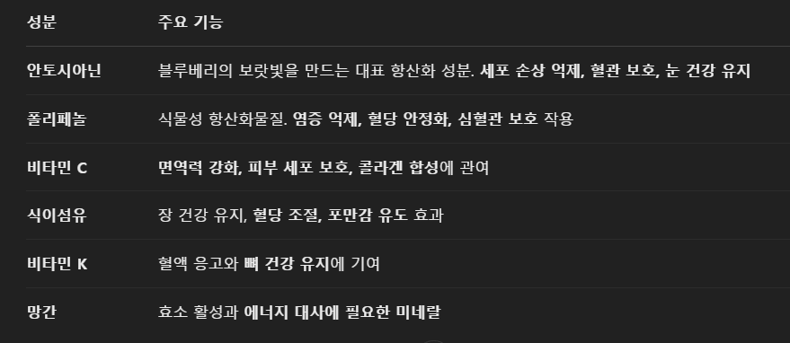 블루베리-효능