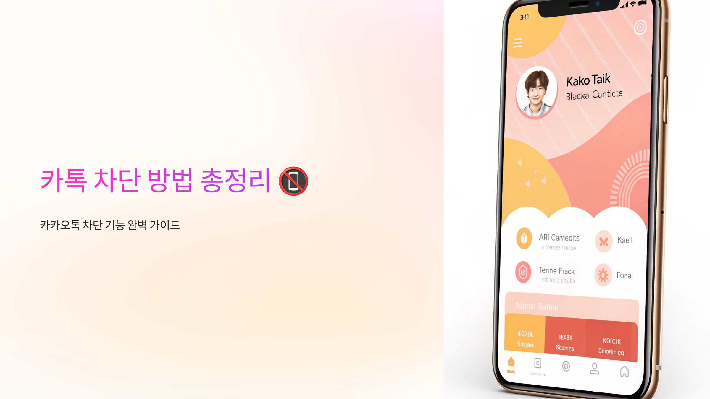 카톡 차단 방법 총정리 📵