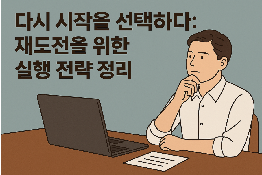 재도전을 선택하는 순간을 담은 썸네일