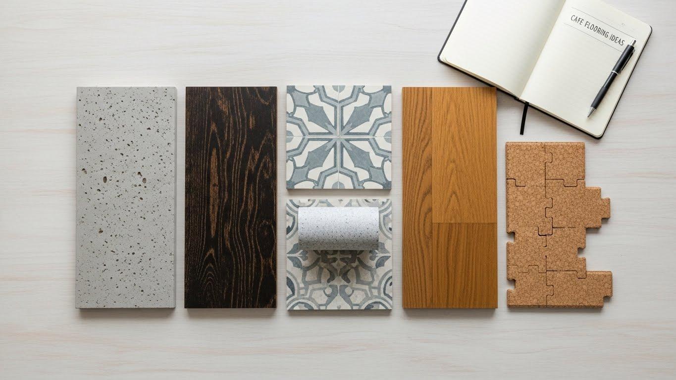 카페 인테리어 바닥재