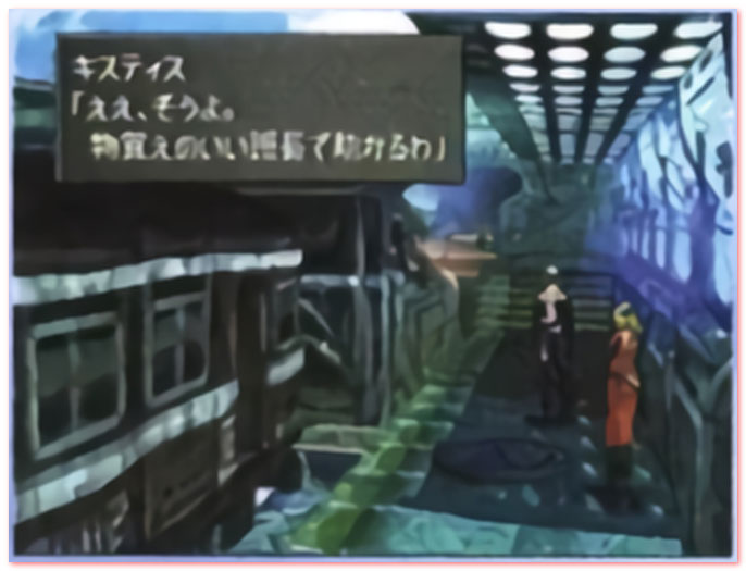 마을 외각의 홈에서 돌 방면행 최종열차에 탑승한다