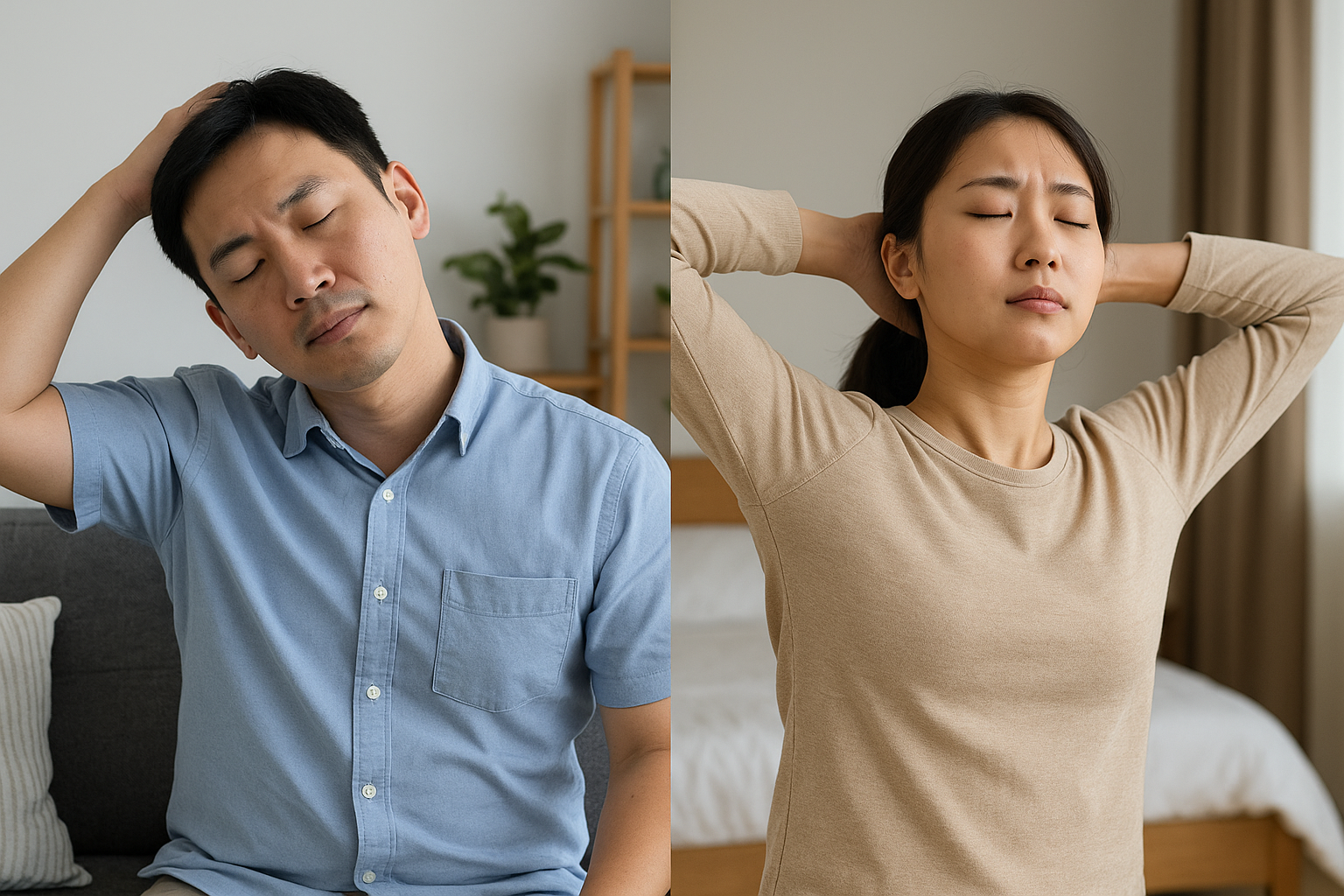 목 결림 풀기 스트레칭