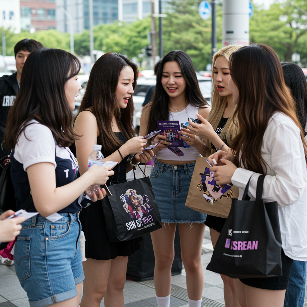 아이콘 매치 예매하는 한국인 여성들3