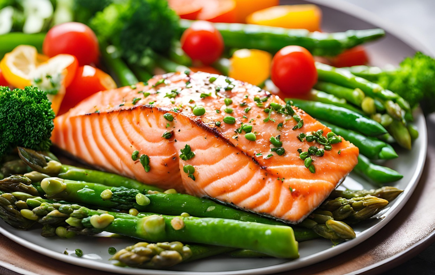 오메가-3 지방산 (연어,