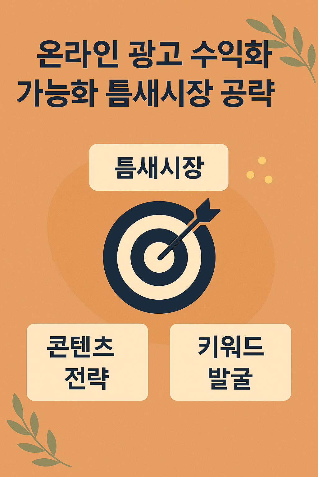 온라인 광고 수익화 가능한 틈새시장 공략에 관한 이미지