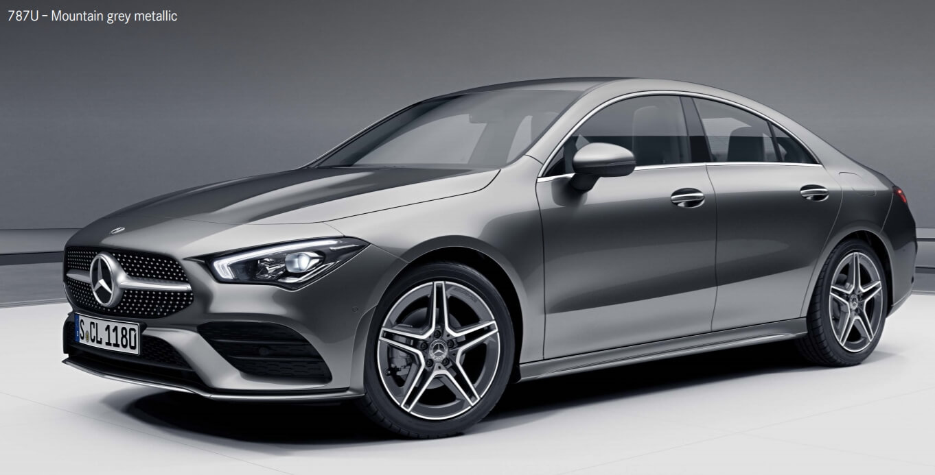 amg cla 45s 색상코드 - Mountain grey metallic(색상 코드 : 787)
