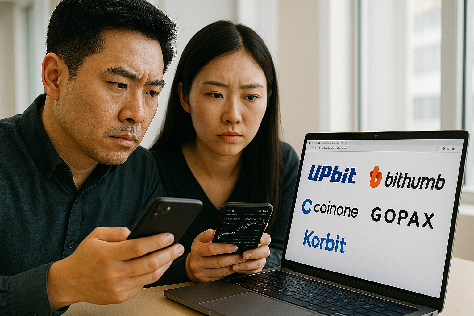 거래소 안전성을 고민하며 정보를 분석중인 투자자