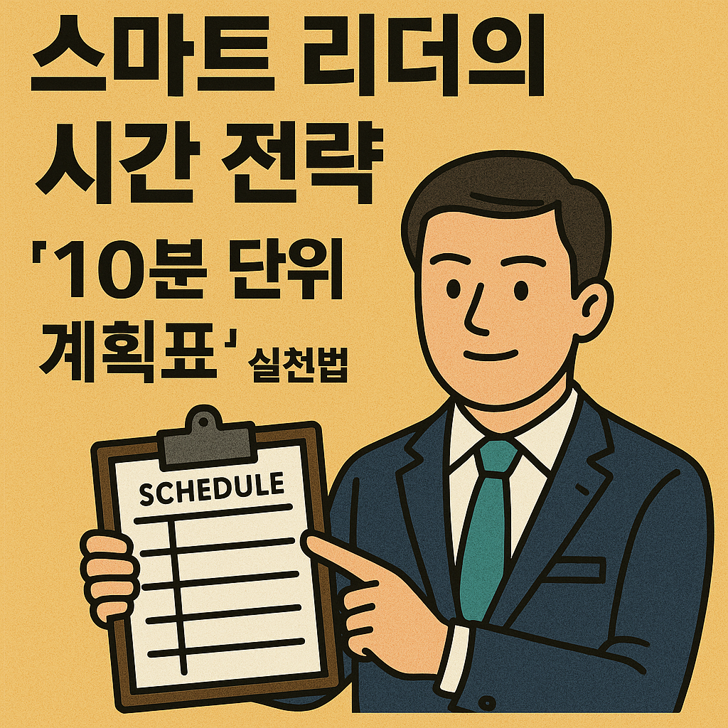 Smart 리더의 시간 전략: ‘10분 단위 계획표’ 실천법