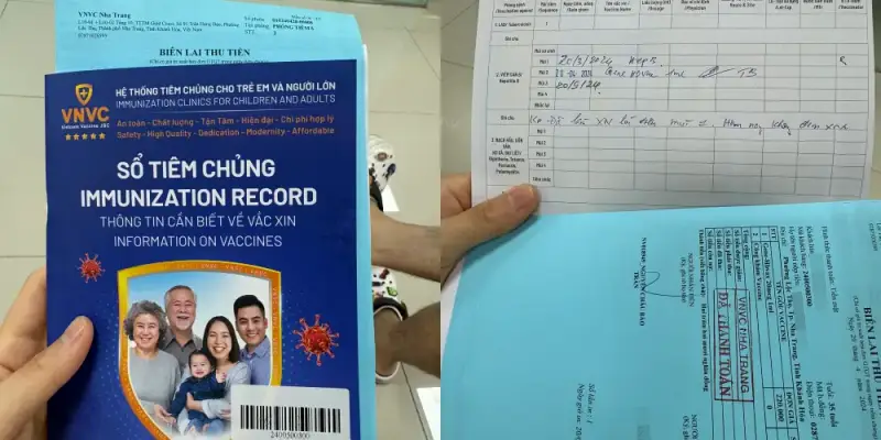 VNVC 예방접종 책자