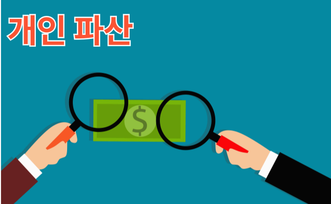 개인파산 - 확대경으로 돈을 보는 두 손