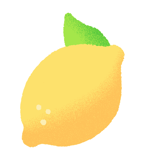 일러스트레이터-레몬-아이콘-Grain-효과-적용
