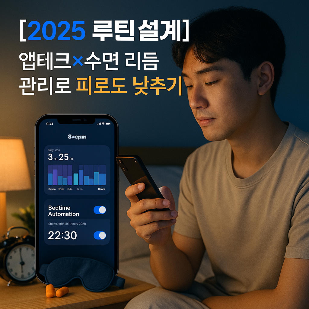 [2025 루틴 설계] 앱테크×수면 리듬 관리로 피로도 낮추기
