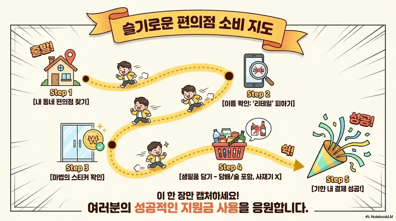 고유가 피해지원금 편의점 사용방법 요약 정리