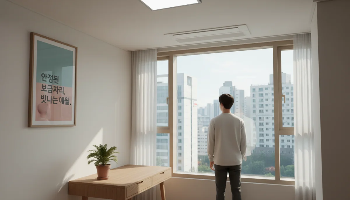 안양시 청년 월세 지원 정책을 상징하는 쾌적한 주거 공간