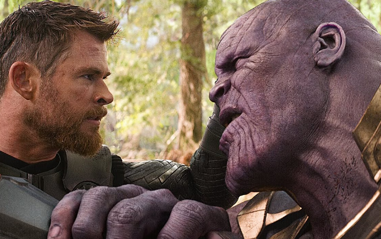 타노스를 막으려는 토르