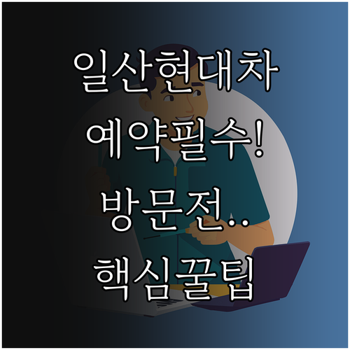 일산서구 현대자동차 서비스센터 방문 ..