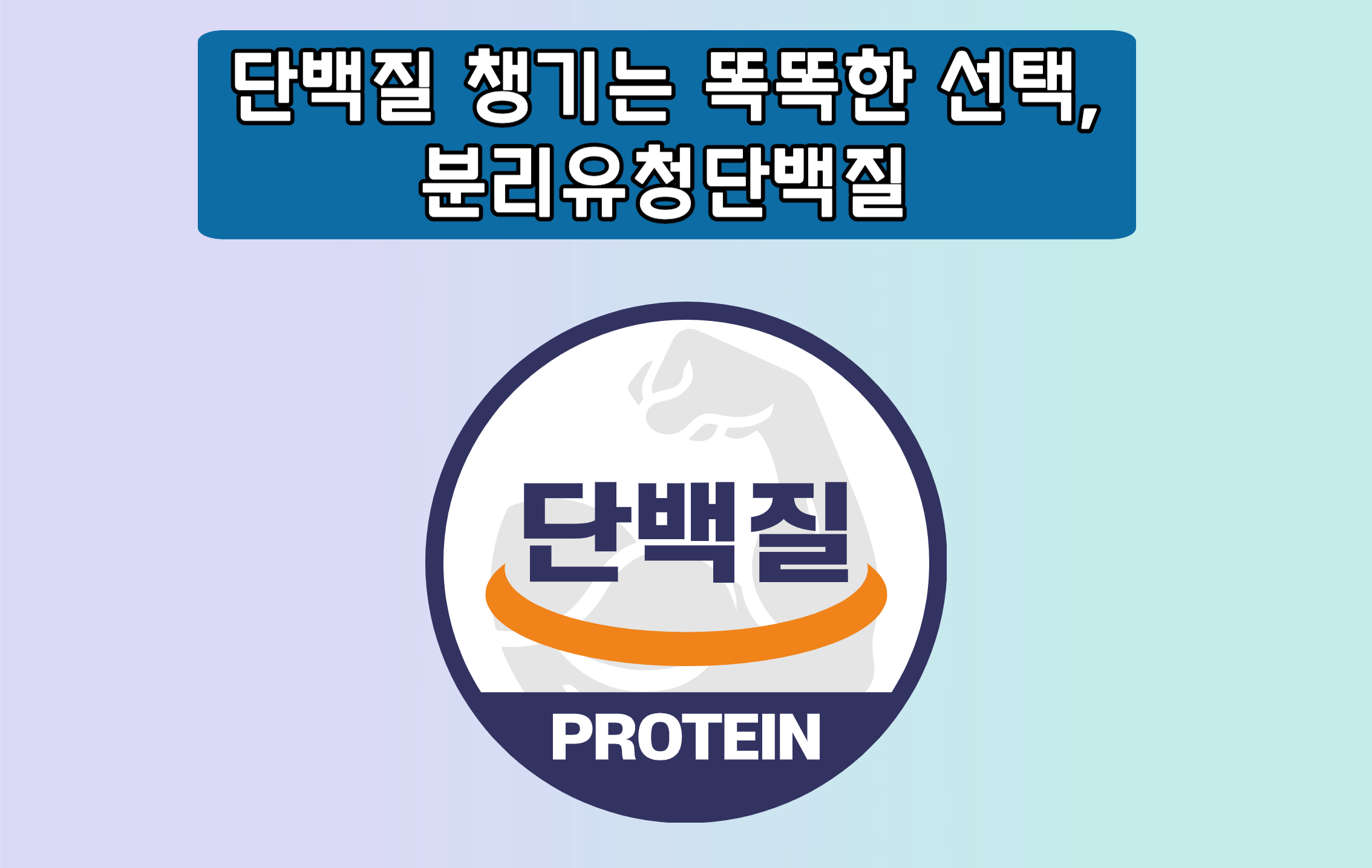 단백질 챙기는 똑똑한 선택, 분리유청단백질
