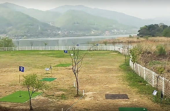 강변 따라 힐링 서종파크골프장