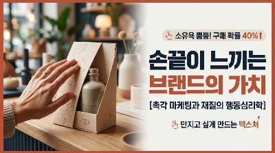 [손끝이 느끼는 브랜드의 가치] 촉각 마케팅과 재질의 행동심리학