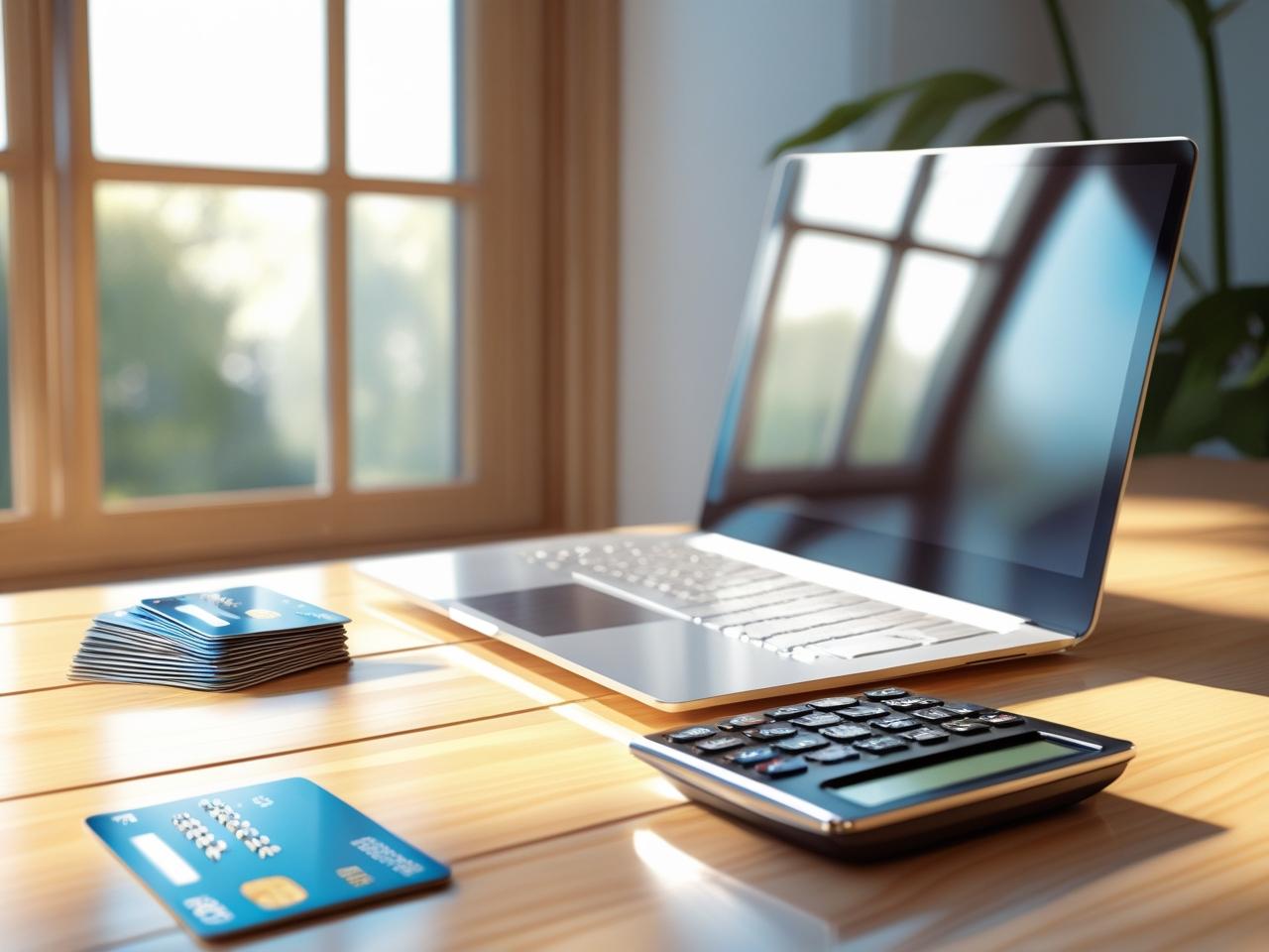 책상위에-노트북과-크레딧카드