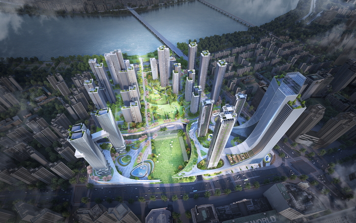 잠실 재개발 계획 조감도 이미지