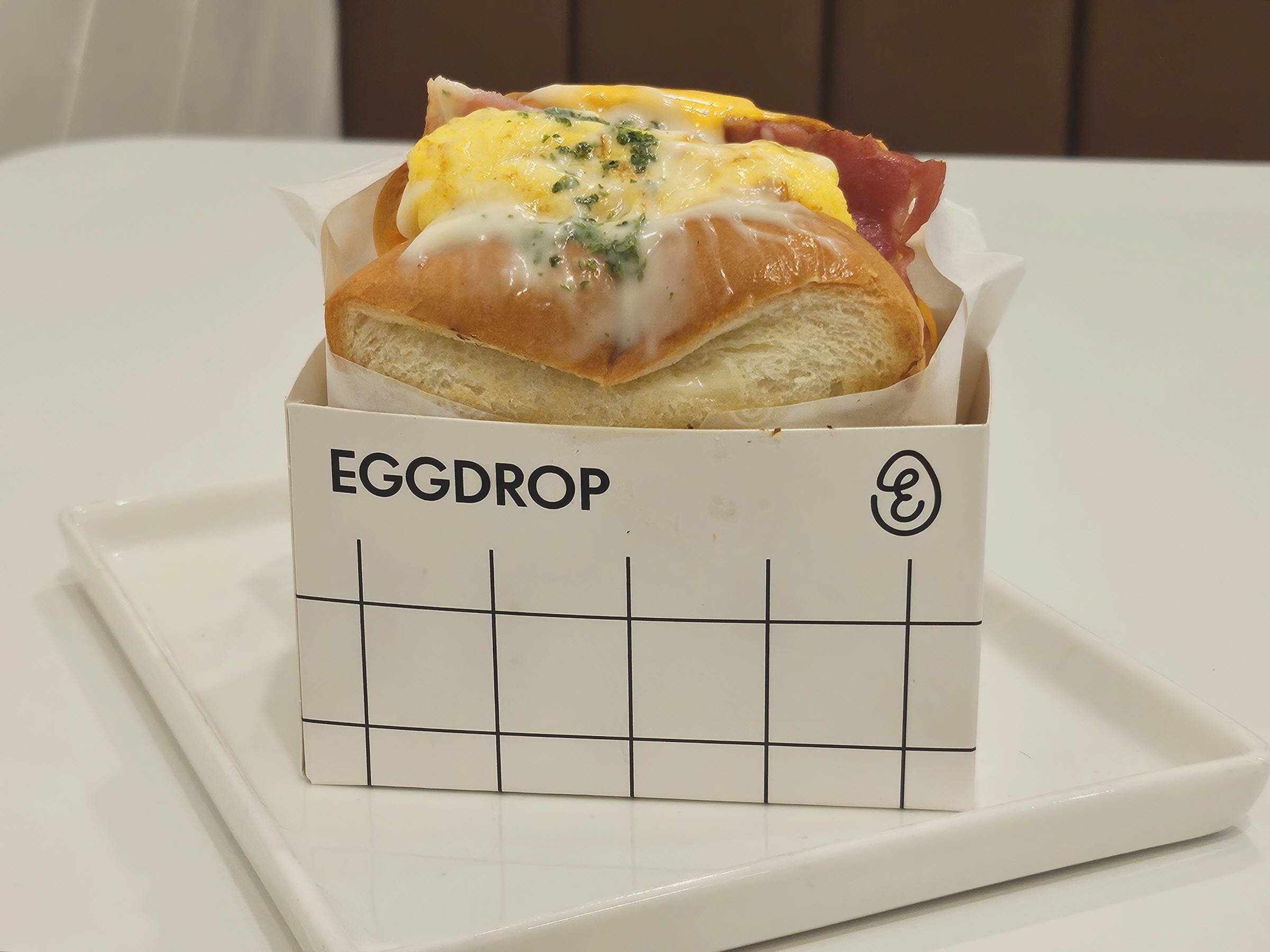 에그드랍 - 베이컨 더블 치즈 샌드위치