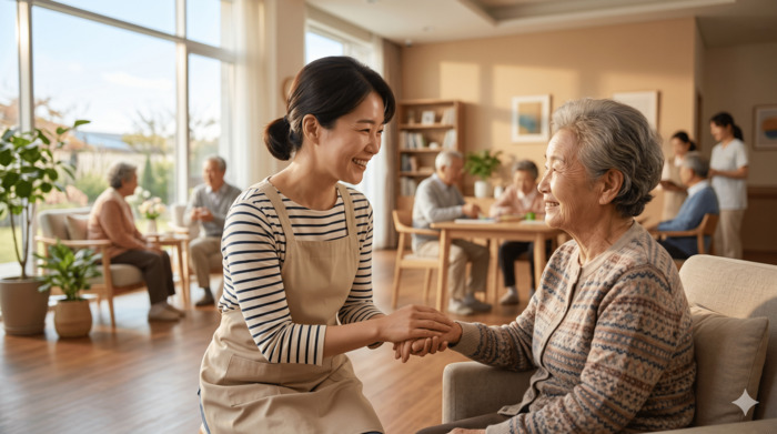 초보 요양보호사 취업 주야간보호센터 근무 모습