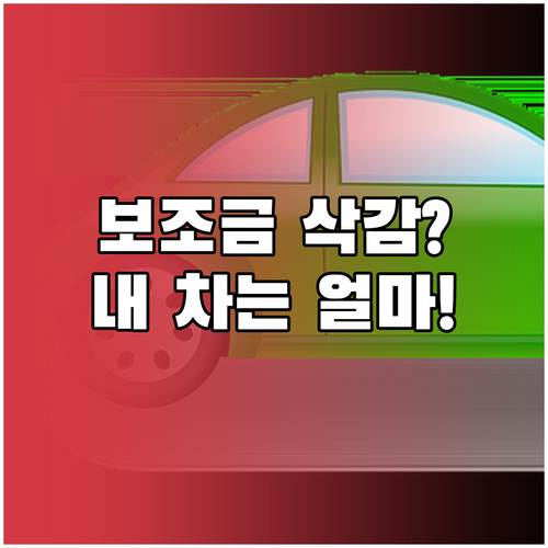전기차 보조금 단가 하향과 에너지 효..