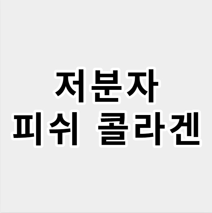 저분자피쉬콜라겐