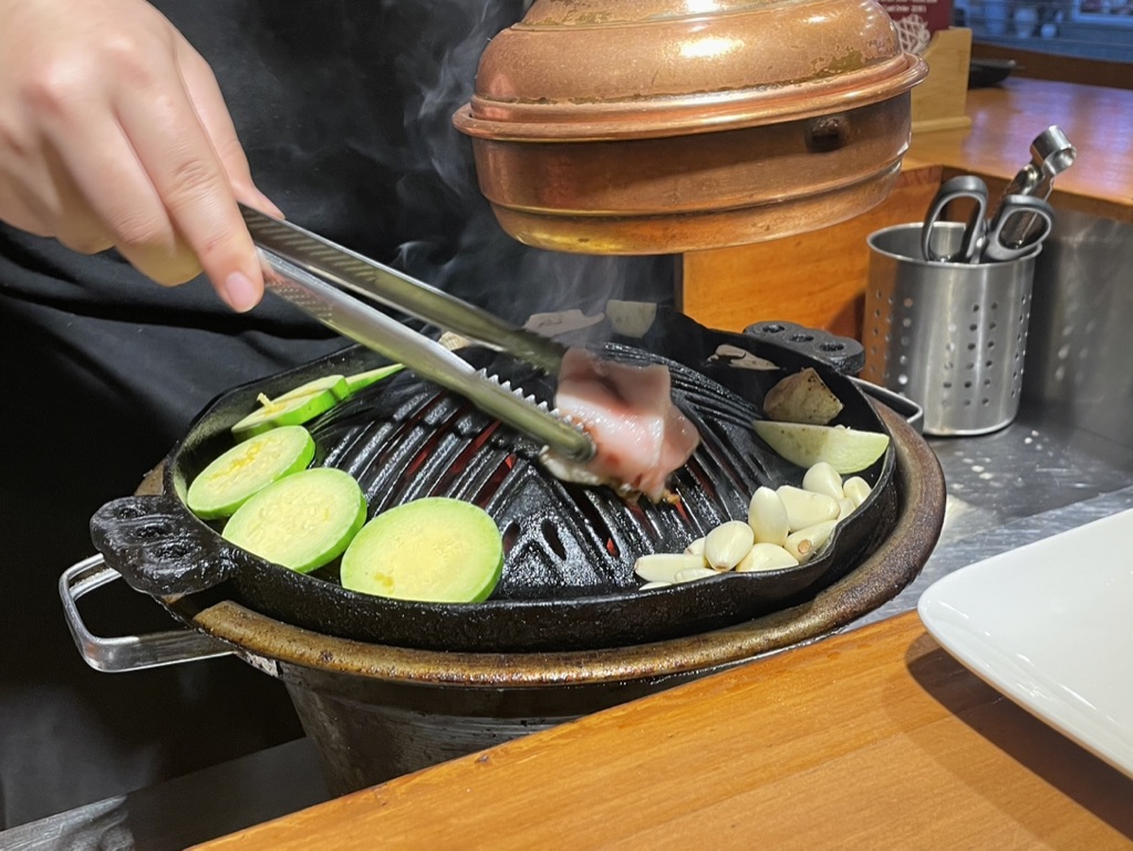 누쿠미 고기굽기 시작