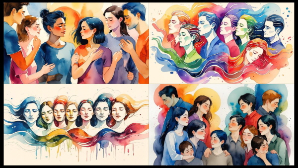 기질별로 다른 정서적 유대의 리듬에 관한 그림