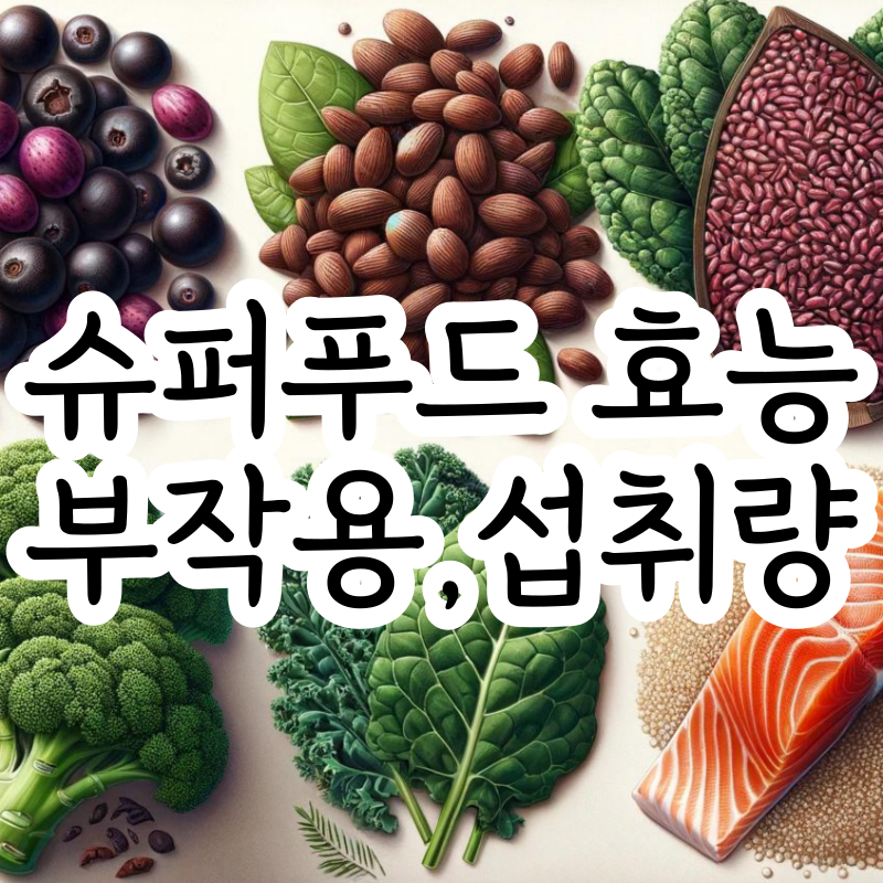 세계 10대 슈퍼푸드 10가지 효능 부작용과 섭취량