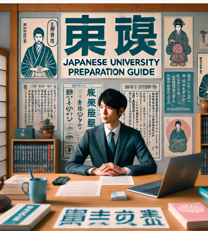 일본 대학 면접 준비 하는 사진