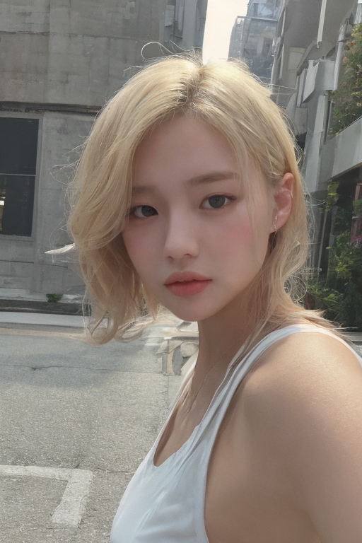 soft lighting 이 적용된 길거리 여성 이미지 3