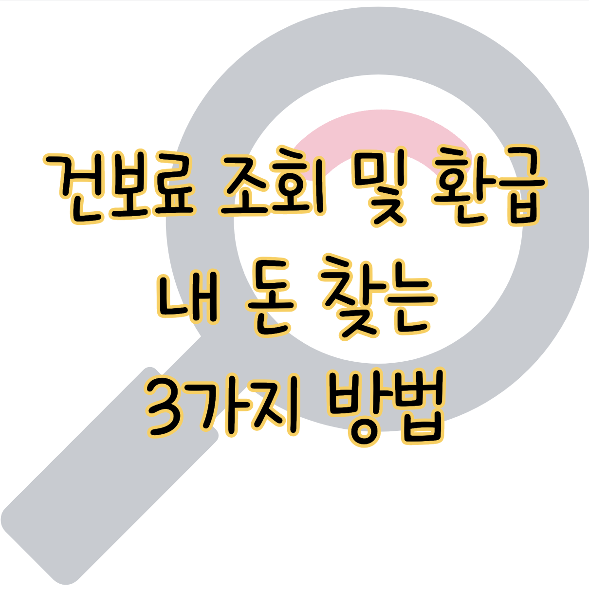 건강보험료 조회 및 환급 방법 알아보고 내 돈 찾아가자 표지