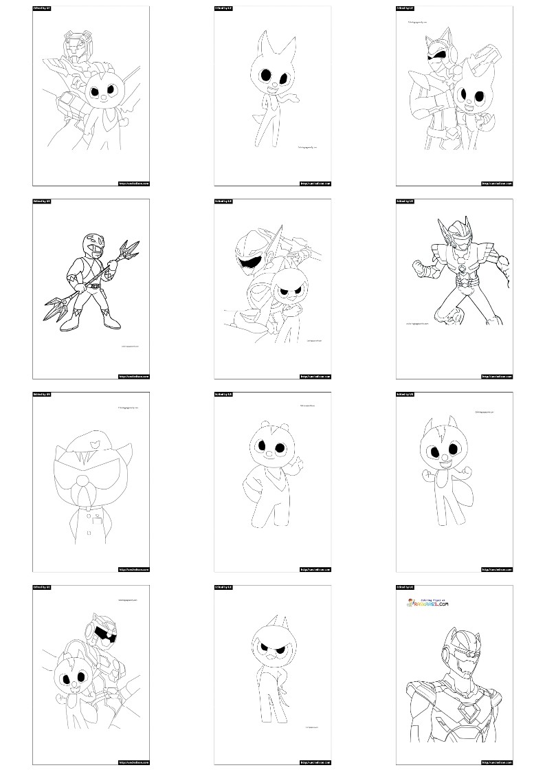 미니특공대 색칠공부 도안